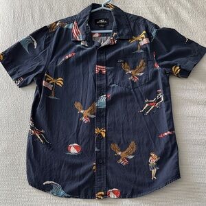 O'Neill Navy Blue Graphic Men's Shirt